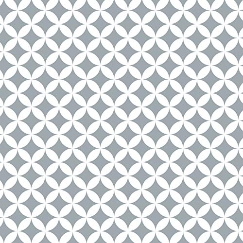 Venilia KF Basic Monica grey 45cmx1,5m adhesiva decorativa, muebles, papel pintado, lámina autoadhesiva, PVC, sin ftalatos, 1,5m, 54767, 45 cm x 1,5 m