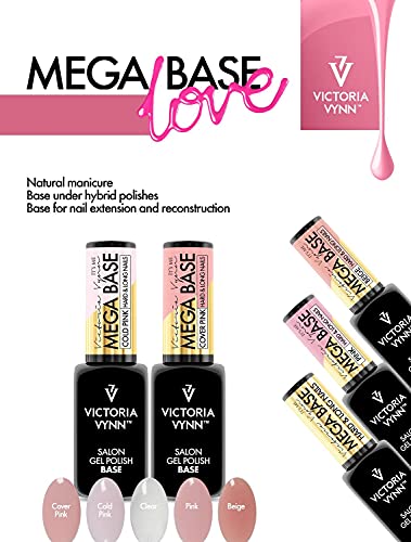 VICTORIA VYNN Gel Polish Mega Base Pink 8ML, Único, 8 ml (Paquete de 1)