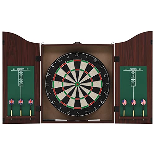 vidaXL Diana Profesional Sisal 6 Dardos y Armario Juegos Recreativos Deportes