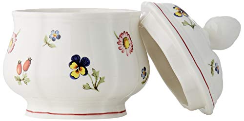 Villeroy & Boch Petite Fleur Azucarero, 200 ml, Altura: 6,5 cm, Porcelana Premium, Colorido