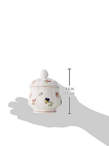 Villeroy & Boch Petite Fleur Azucarero, 200 ml, Altura: 6,5 cm, Porcelana Premium, Colorido
