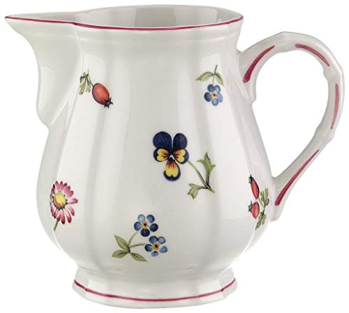 Villeroy & Boch Petite Fleur Lechera baja, 250 ml, Altura: 7,5 cm, Porcelana Premium, Colorido