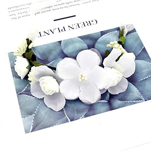 Vi.yo Accesorios para el pelo con flor guirnalda de flores para borde de mar, estudio de vacaciones, fotografía y peinado