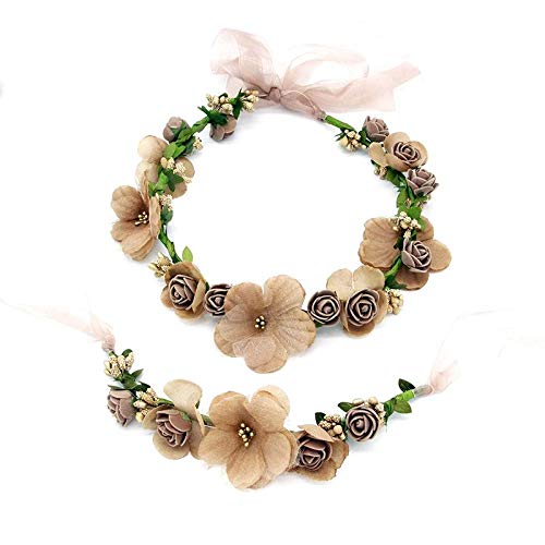 Vi.yo Accesorios para el pelo con flor guirnalda de flores para borde de mar, estudio de vacaciones, fotografía y peinado