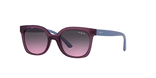 Vogue Eyewear Gafas de sol cuadradas Vj2009 para niños, Violeta/Violeta Gradiente Gris,