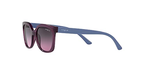 Vogue Eyewear Gafas de sol cuadradas Vj2009 para niños, Violeta/Violeta Gradiente Gris,