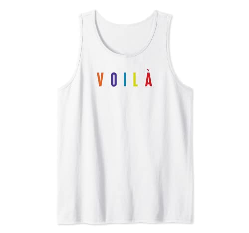 Voila Francés SLogan Camiseta sin Mangas