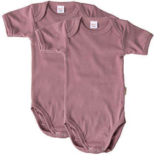 wellyou Body de manga corta para bebé y niña, 100% algodón, altrosa, 116/122 cm