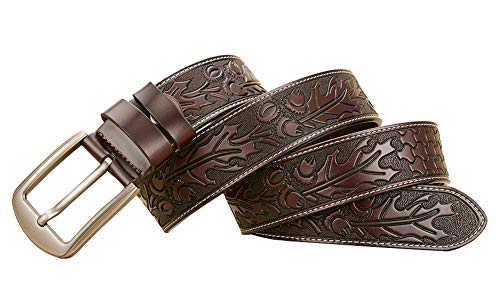 Western Leaves - Cinturón vaquero para hombre, diseño de escamas