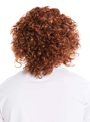 WIG ME UP- 6098A+B-P340-P27 Peluca y Barba Carnaval Hombre primitivo Neanderthal Silvano bárbaro ermitaño Mezcla de Color castaño Rojizo Rubio