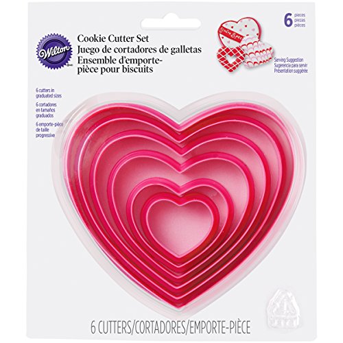 Wilton M128603 - Cortapastas Corazon 2304-115 6 Unidades