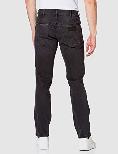 Wrangler Greensboro Jeans, Black Pepper, 33W x 30L para Hombre