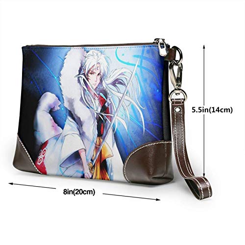 XCNGG Inuyasha Sesshoumaru, bolsa de almacenamiento para hombres y mujeres, bolsa de aseo, estuche de maquillaje de viaje, bolsa de cosméticos con cremallera, bolsa de embrague, organizador de al