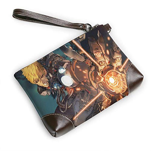 XCNGG ONE PUNCH MAN Mujeres Hombres Bolsa de almacenamiento Neceser de viaje Estuche de maquillaje Estuche de cosméticos con cremallera Bolsa de embrague Organizador de almacenamiento