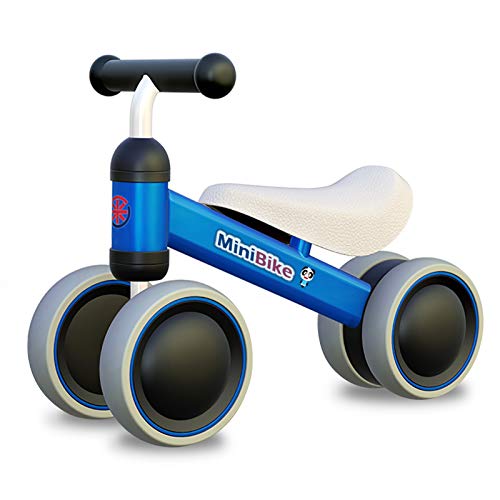 XIAPIA Bicicleta sin Pedales, Bici Bebe para Niños de 1 Año, Juguetes Bebes 1 Año, Triciclos Correpasillos Bebes 1 Año, Regalos para Bebes de 10-24 Meses, Azul