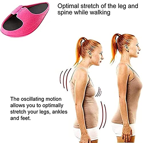 Zapatillas Nuevos Zapatos para Adelgazar para Adelgazar Zapatillas De Masaje De Estiramiento Grande Zapatillas De Masaje para Piernas Hermosas Zapatos para Sacudir Black,35-37