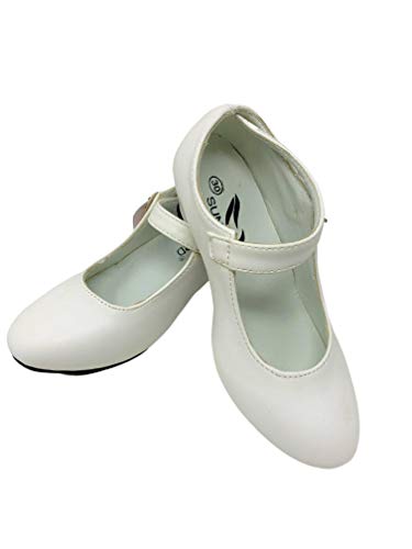 Zapato Flamenco Baile sevillanas niña,Blanco 29