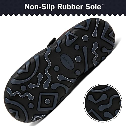 Zapatos Casuales de Niño Ultraligero Transpirable Zapatillas Senderismo Niña Cómodo Flexible Antideslizante Calzado Deportivo Niños Unisexo, PU Azul Ocuro 29