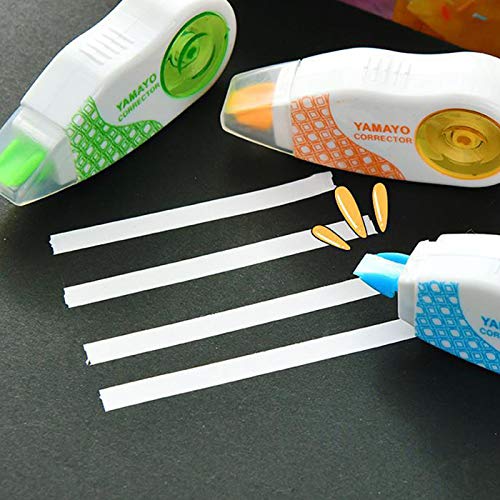 Zuzer Cinta de Corrección,30PCS Cintas Correctoras Mini Cinta Correctora Correction Tape para Corrección de Escritura de Marcado de Toma de Notas de Oficina