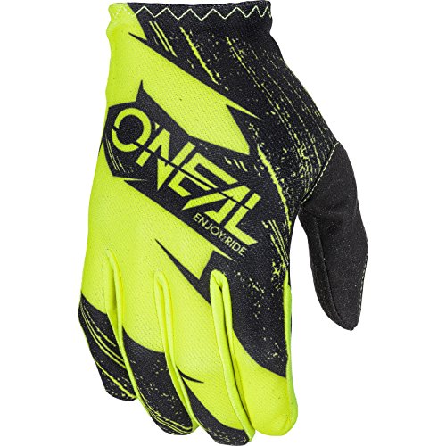 0388R-122 - Oneal Matrix 2018 Burnout Motocross Gloves XXL Black Hi-Viz