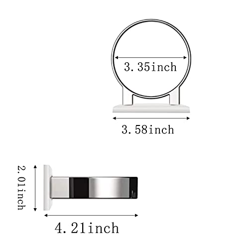 1 Piezas Soporte Secador Pelo Suministros, Soporte para Secador de Pelo Autoadhesivo, Soporte Secador Pelo Pared, para Almacenamiento en el Dormitorio del Baño, Impermeable, Autoadhesivo (Blanco)