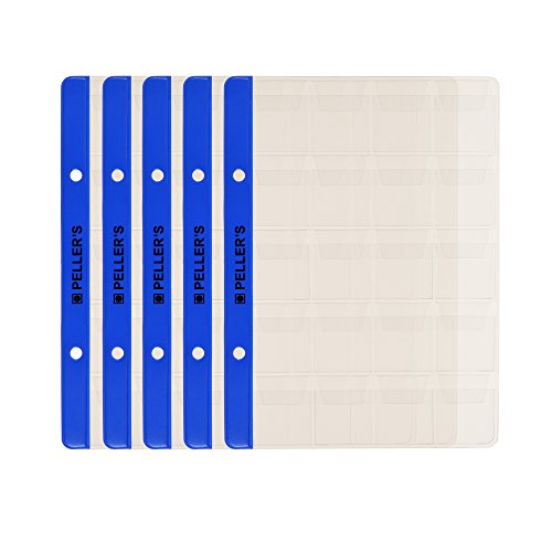 10 Hojas de colección, 20 alojamientos 31mm X 26mm En Cada Página, Para Monedas pequeñas de hasta 22.5mm de diámetro