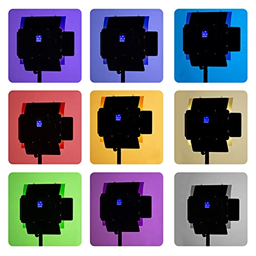 10 Piezas Filtro de Luz de Gel Filtro de Corrección de Color Filtro de Color de Iluminación para Flash Estroboscópico, Luz Video LED, 10 colores surtidos, 29.7 * 21 cm
