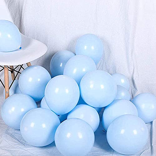 100 globos azules de látex azul bebé, globos de helio pastel para cumpleaños, baby shower, fiestas, decoración de bodas, día de San Valentín…