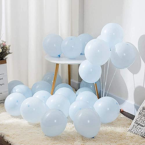 100 globos azules de látex azul bebé, globos de helio pastel para cumpleaños, baby shower, fiestas, decoración de bodas, día de San Valentín…