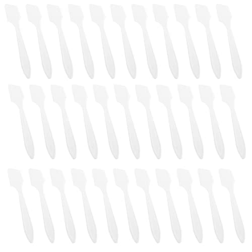 100pcs Espátulas de Máscara Aplicador de Espátula de Maquillaje Espátulas Cosméticas Mini Cuchara de Belleza Cuchara de Máscara de Crema Facial