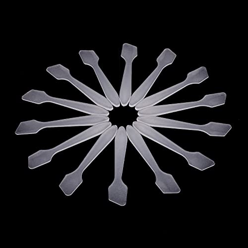 100pcs Mini Espátula,maquillaje espátula, para productos cosméticos Máscara Espátula,Perfectos para le varie cremas,crema hidratante, lápiz labial, (80 mm * 15mm)