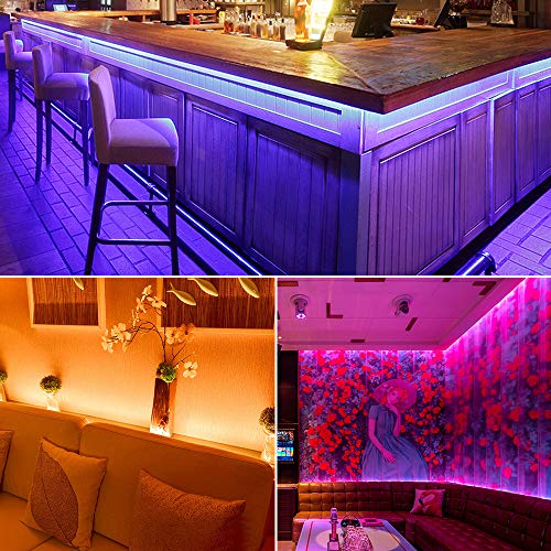 10M Tiras LED RGB 5050,300 LEDs Tiras LED de Luces Kit con Control Remoto IR de 44 Teclas,Impermeable IP65,Adaptador de Alimentación 12V 6A,Luces Led Decoracion para el Hogar,Cocina,Navidad