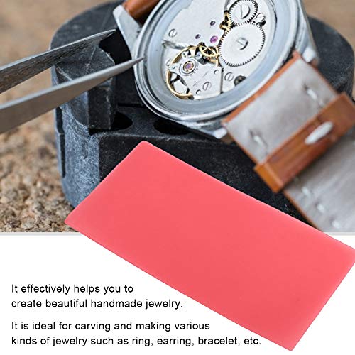 10pcs Modelo de grabado de talla de joyería Cera roja Conjunto de herramientas de molde de cera dental oral Cera dental(2.0mm (10 piezas))