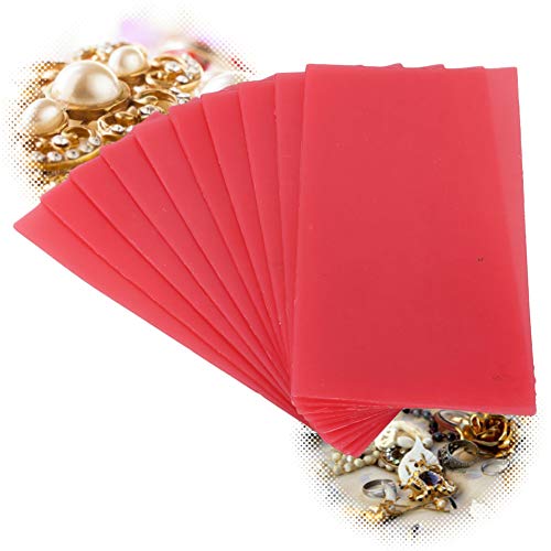 10pcs Modelo de grabado de talla de joyería Cera roja Conjunto de herramientas de molde de cera dental oral Cera dental(2.0mm (10 piezas))