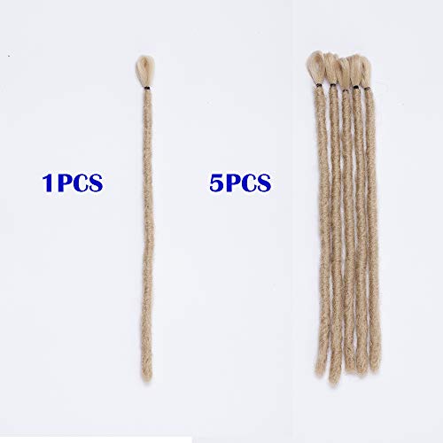 12"(30cm) SEGO 5PCS Dreadlocks Extensiones Rastas Pelo Sintético para Trenzas Africanas [Rubio Ceniza] Cabello Se Ve Natural Crochet Twist Braiding Faux Locs Hair