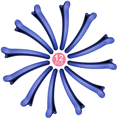 12PCS Pinza de Pelo para Niñas Mujeres, 12CM Clips de Pelo de Plástico, Horquillas Pelo, Accesorios Cabello, Pinza para el Cabello, Pernos de Pelo, Clips de pelo para Chicas (Azul Real)