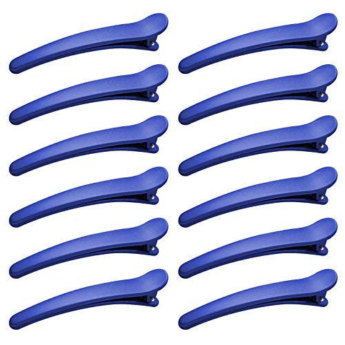 12PCS Pinza de Pelo para Niñas Mujeres, 12CM Clips de Pelo de Plástico, Horquillas Pelo, Accesorios Cabello, Pinza para el Cabello, Pernos de Pelo, Clips de pelo para Chicas (Azul Real)