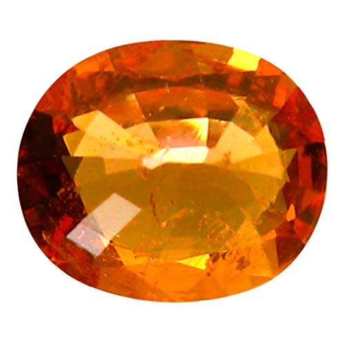 1.48 ct Corte ovalado (7 x 6 mm) Namibia Fanta Color Naranja Mandarina Granate Spessartine Piedra preciosa suelta natural