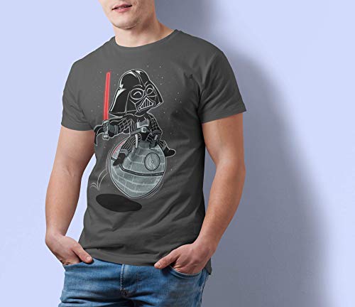 154-Camiseta Bouncy Star (by Fernando Sala Soler) (XXL, Gris Oscuro.)