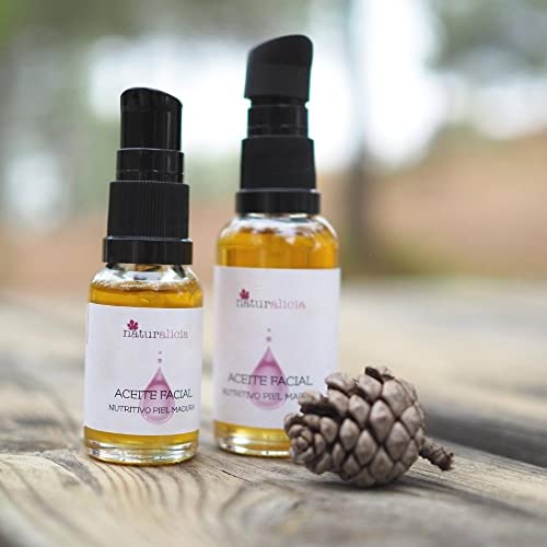 15ml Sérum Facial Nutritivo Antiedad, Aceite Facial, Vitamina E, Orgánico, Bio, Vegano, Natural,Antiarrugas, para Piel Madura, Propiedades Regenerantes, Reafirmantes y Equilibrantes