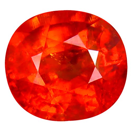 1.67 ct Corte ovalado (7 x 6 mm) Namibia Fanta Color Naranja Mandarina Granate Spessartine Piedra preciosa suelta natural