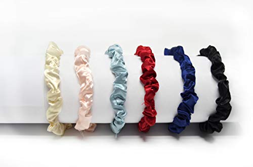 17 Coleteros de Seda y Terciopelo, Scrunchies suaves, Gomas para el pelo, Bandas Elásticas para mujeres y niñas