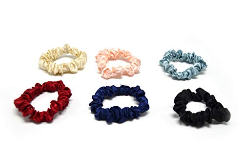 17 Coleteros de Seda y Terciopelo, Scrunchies suaves, Gomas para el pelo, Bandas Elásticas para mujeres y niñas