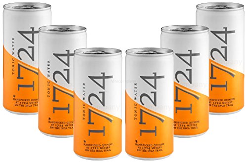 1724 Tonic - Bote de agua tónica con depósito (6 x 200 ml = 1200 ml)