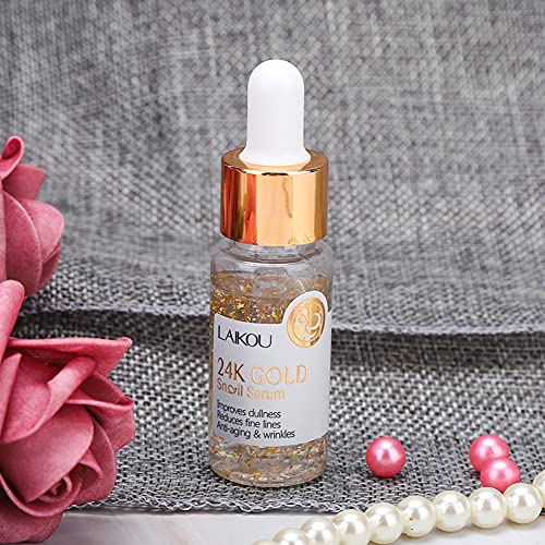 17ml 24k Oro Lámina Caracol Facial Serum Cream Reafirmante