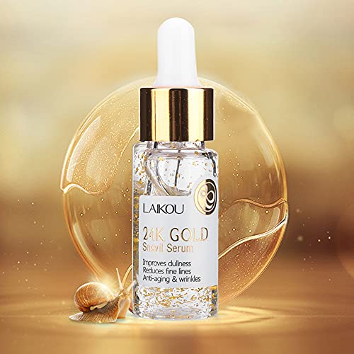 17ml 24k Oro Lámina Caracol Facial Serum Cream Reafirmante