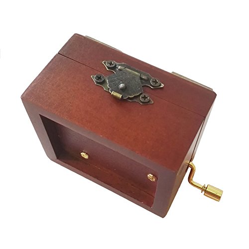 18 nota antiguo encaje mano manivela Caja de música de madera, caja de regalo de música, Fur Elise caja de música