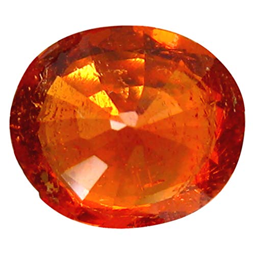 1.85 ct Corte ovalado (8 x 7 mm) Namibia Fanta Color Naranja Mandarina Granate Spessartine Piedra preciosa suelta natural