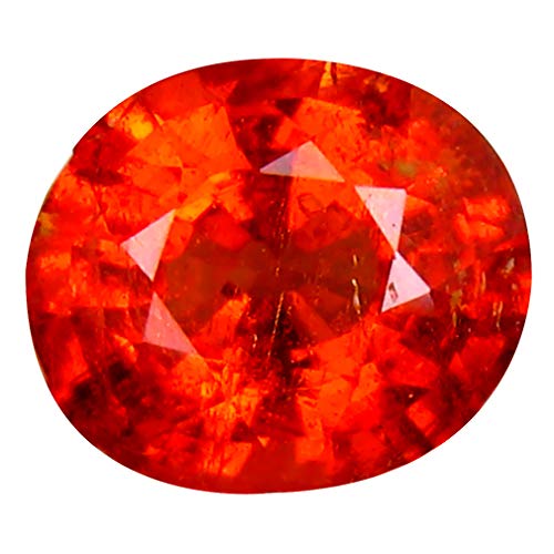 1.85 ct Corte ovalado (8 x 7 mm) Namibia Fanta Color Naranja Mandarina Granate Spessartine Piedra preciosa suelta natural