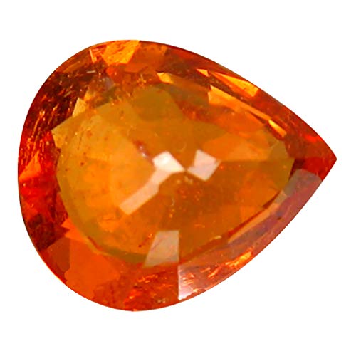 1.88 ct Corte en pera (8 x 7 mm) Namibia Fanta Color Naranja Mandarina Granate Spessartine Piedra preciosa suelta natural